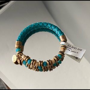 Alex and Ani turquoise wrap bracelet